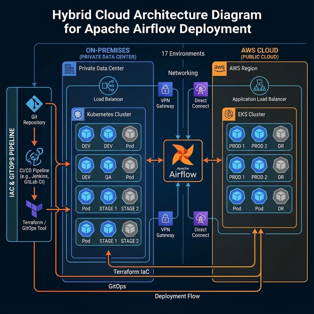 Hybrid Cloud Airflow Infrastructure